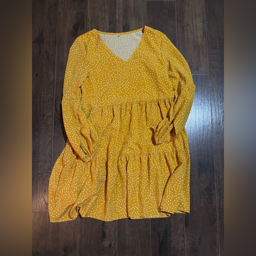 Yellow Polka Dot Dress